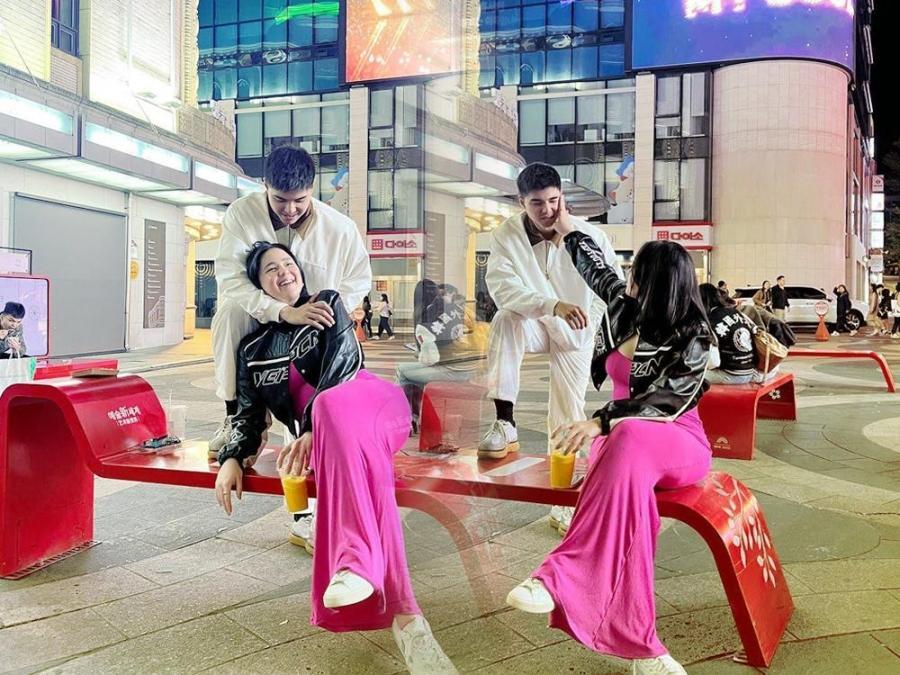 Mikee Quintos and Paul Salas in South Korea