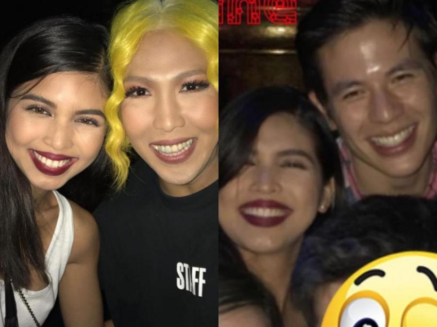 LOOK: Maine Mendoza bumps into Jake Ejercito and Vice Ganda on a night ...