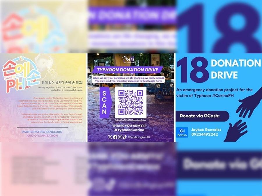 P-pop and K-pop fandoms create donation drives for typhoon Carina