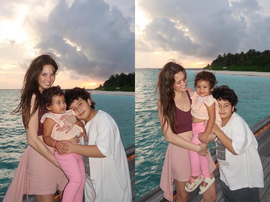 Ellen Adarna goes on a Maldives vacation with kids