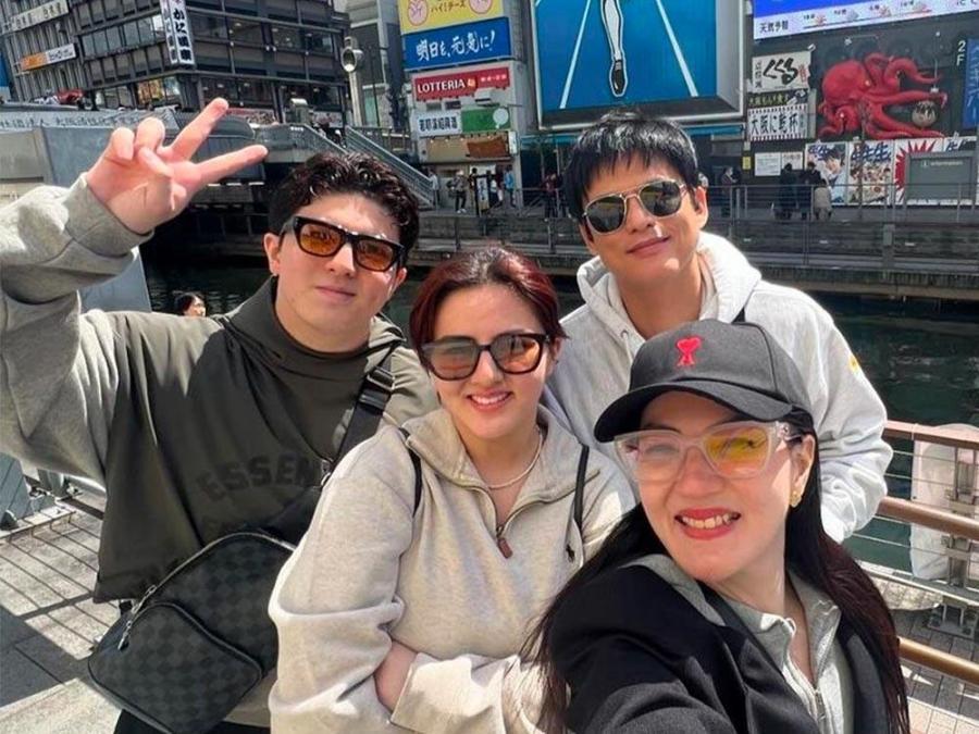 Legaspi family enjoys the beauty of Japan