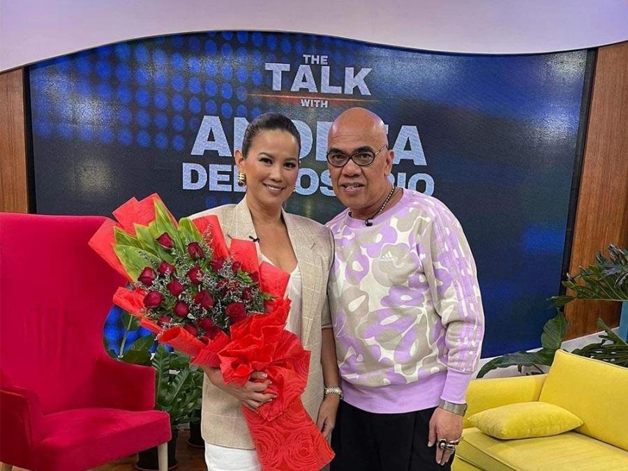 Andrea Del Rosario with Boy Abunda