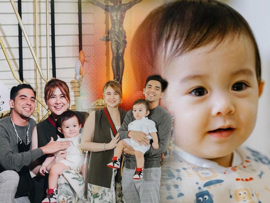 mark herras and nicole donesa with baby corky