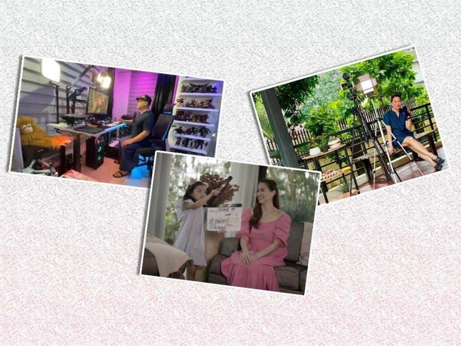 Celebrities in their work from home setups