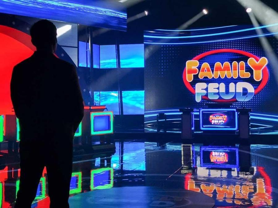 family feud stage set