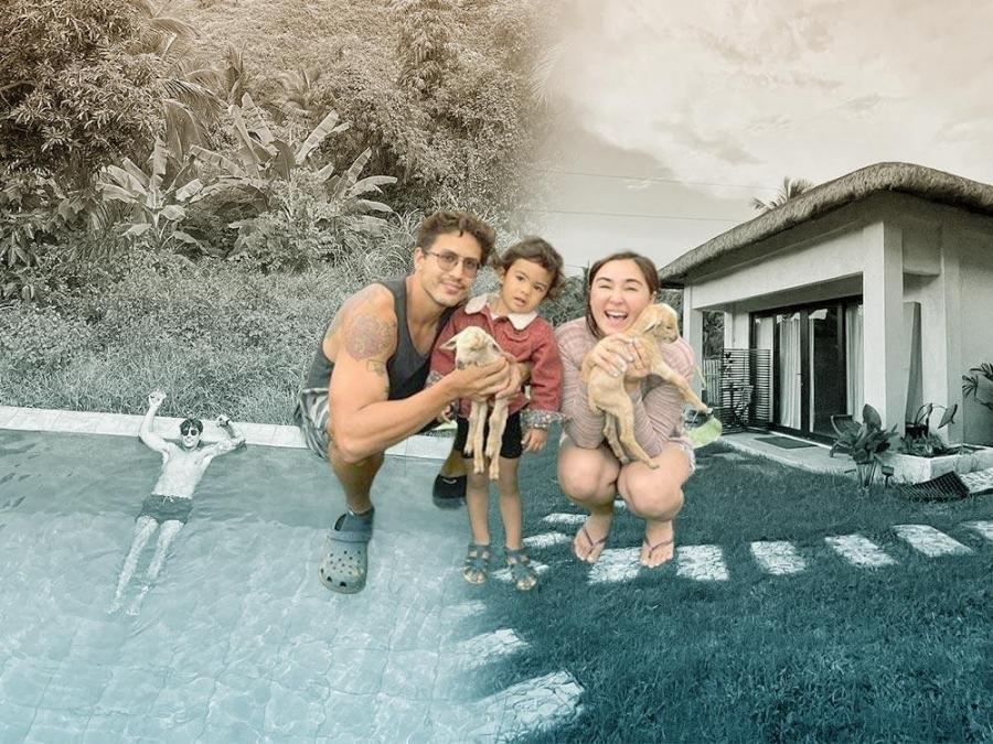 Gwen Zamora and DJ Semerad in their cabin home