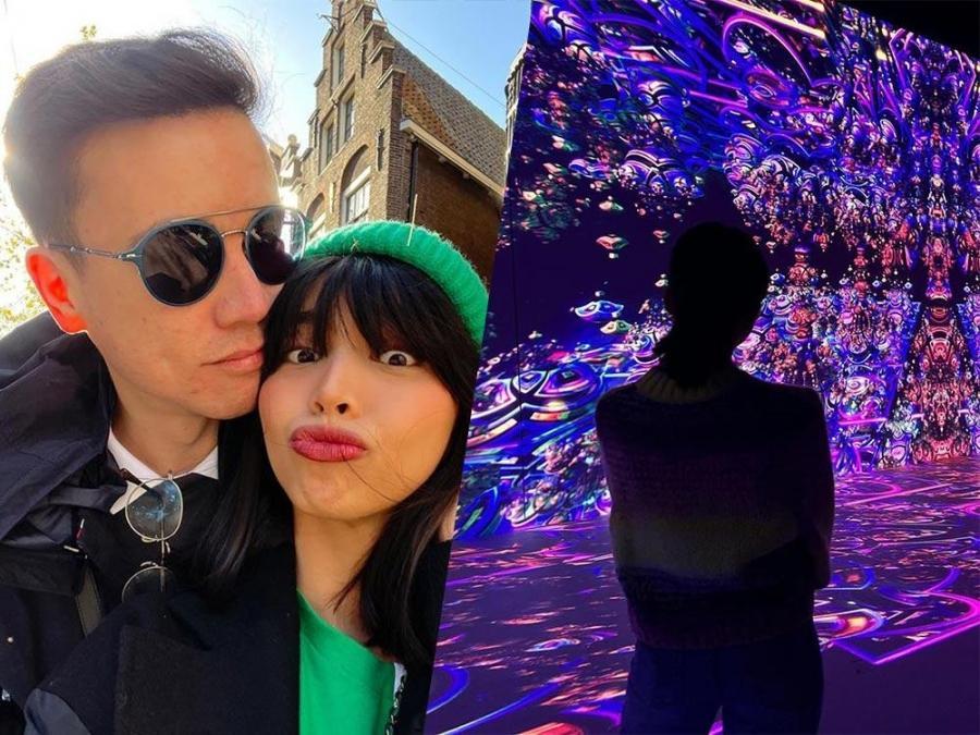 Maine Mendoza and Arjo Atayde visit Amsterdam