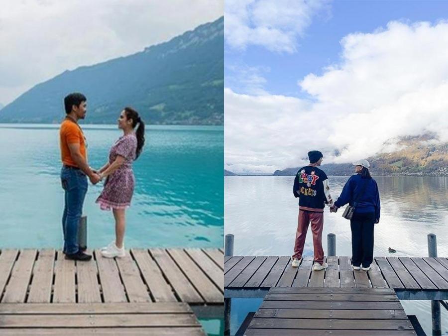  Paul Salas, Mikee Quintos, Manny Pacquiao, Jinkee Pacquiao, Kris Bernal, Perry Choi, Lake Brienz, Switzerland