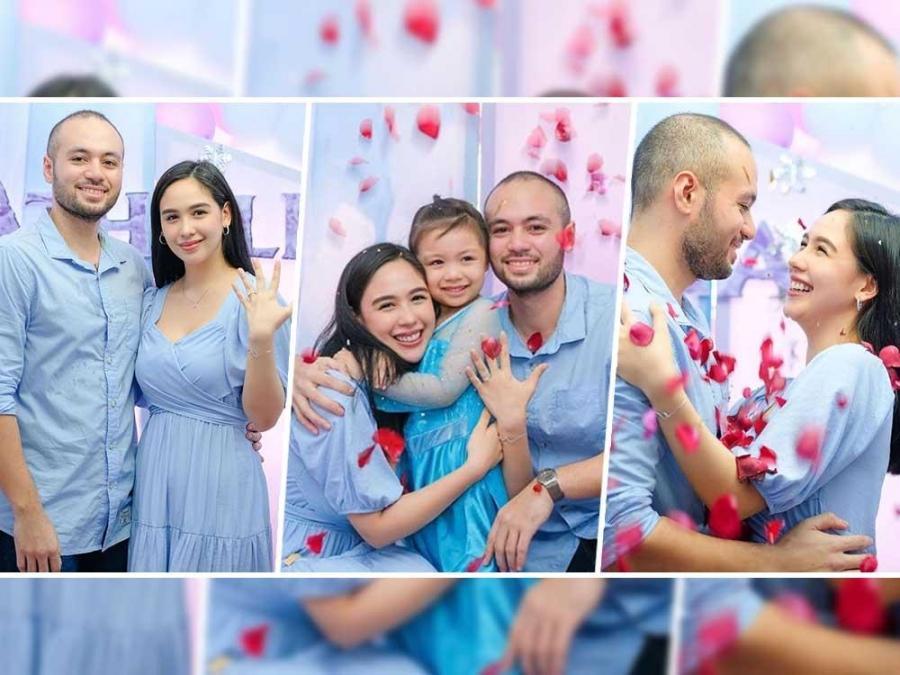 empress shuck with fiance vino guingona and daughter athalia