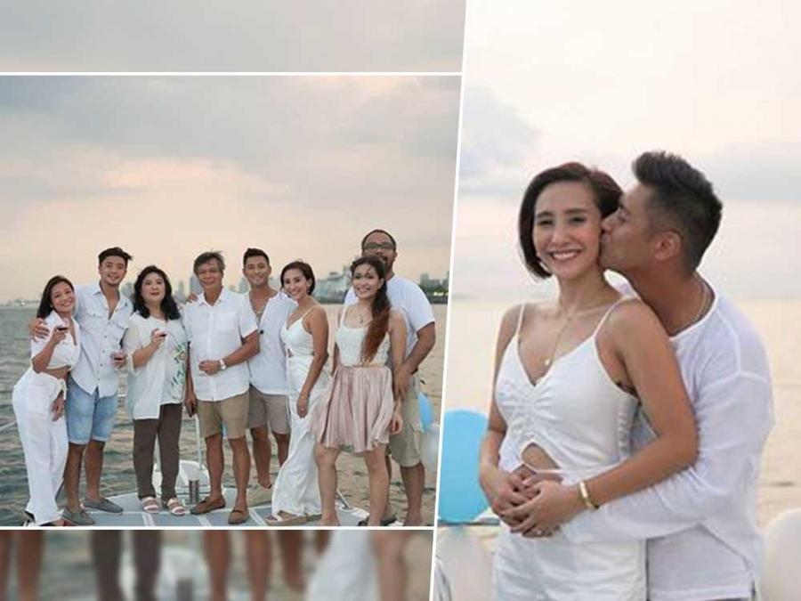 Melissa Gohing surprises Rocco Nacino with a yacht party