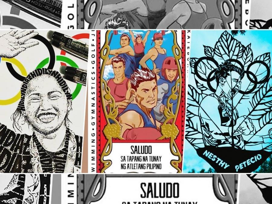 Philippine Olympic athletes artworks