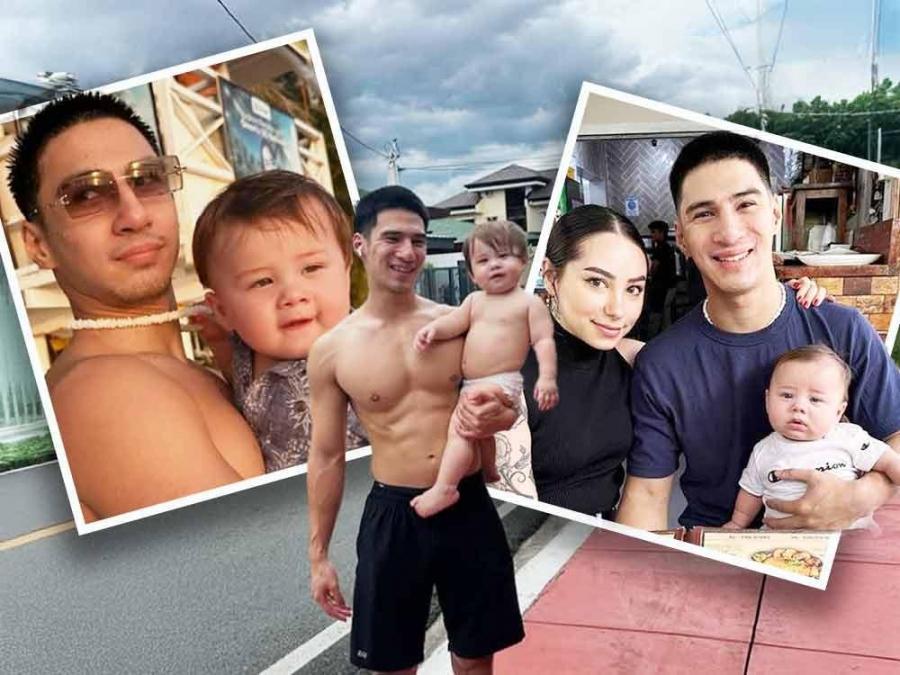 Albie Casiño, Michelina, and baby Roman Andrew