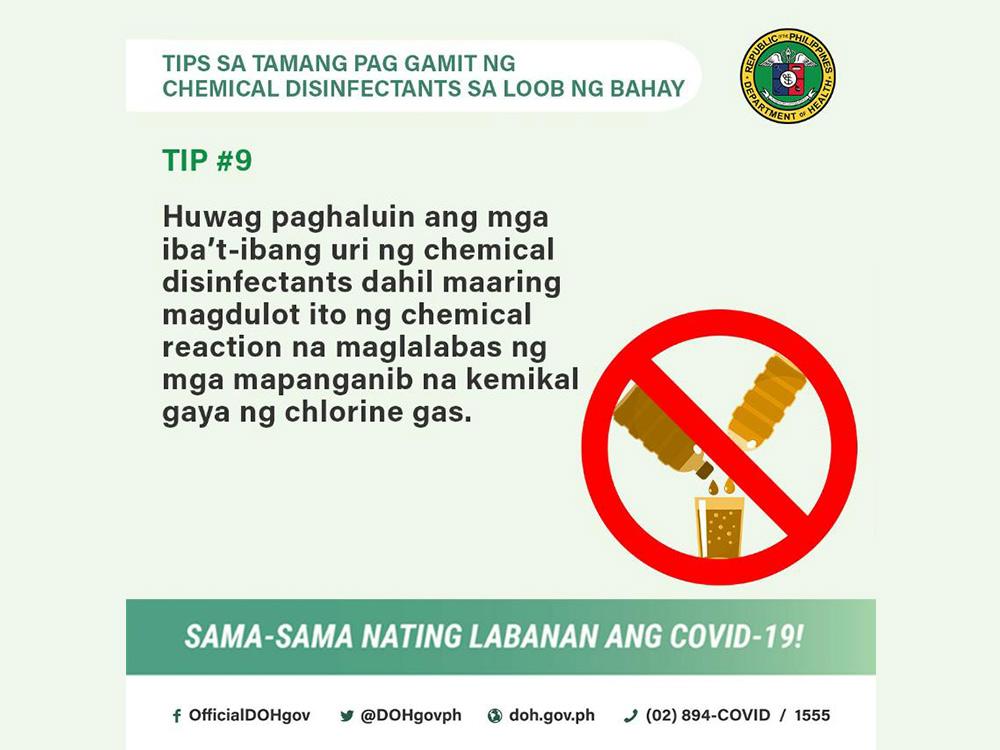 Don't Mix with Other Chemicals