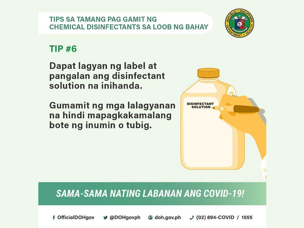 Label the container