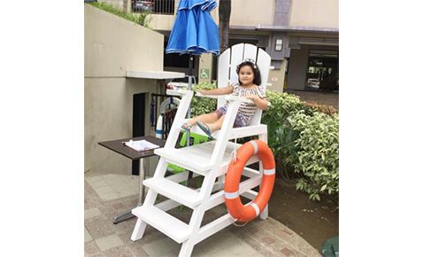 Ayesha, the pool attendant