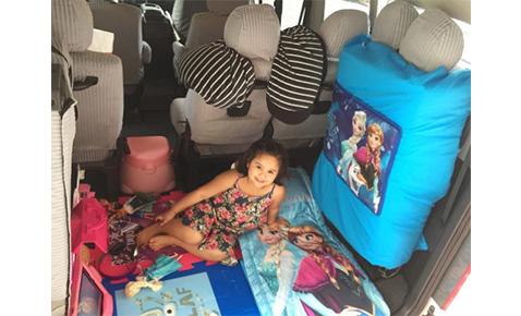 Ayesha on a road trip