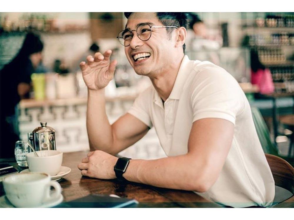 He's got a great smile (and his eyes smile, too.)