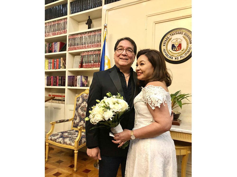 The groom and the bride