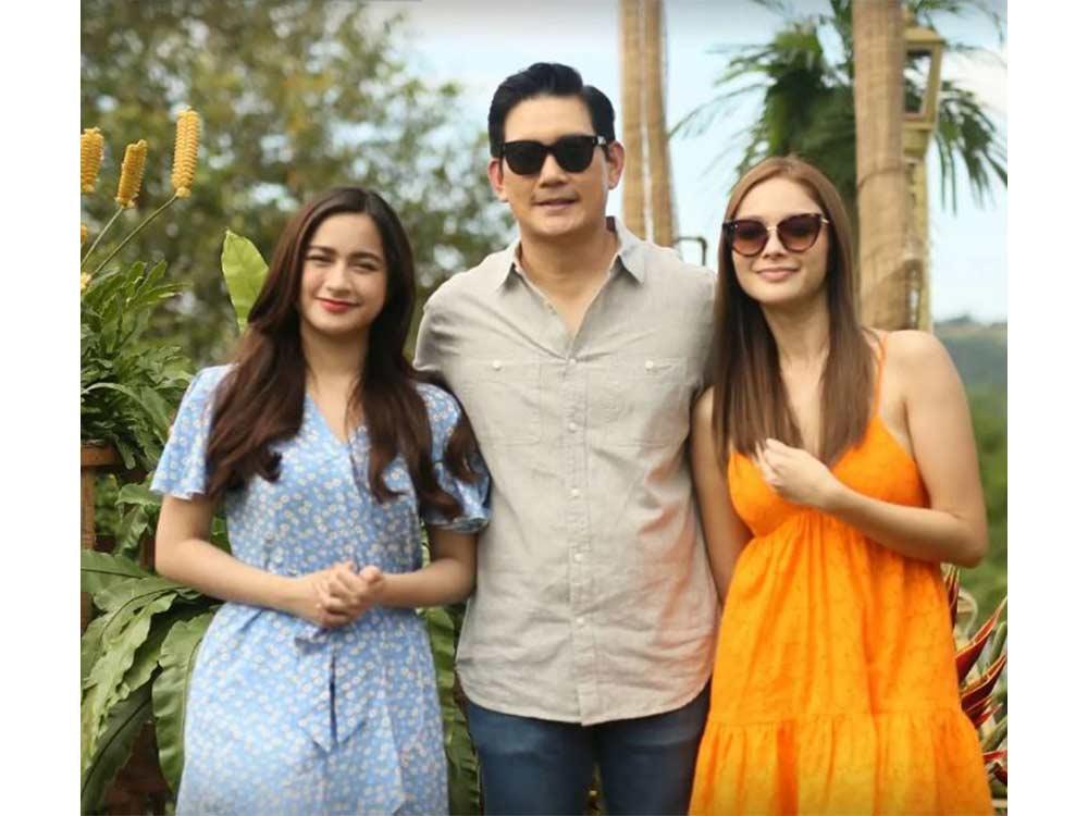 Father and daughters