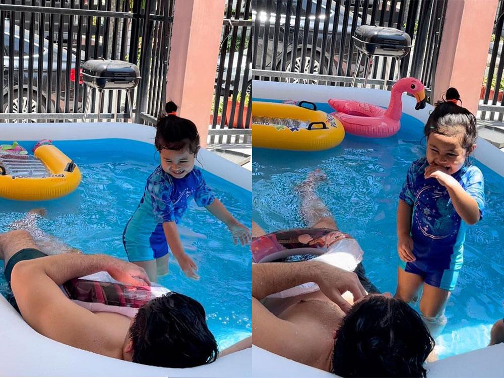 Arthur Solinap at baby Shiloh Jane