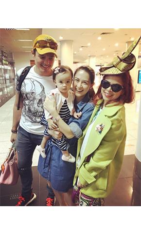 GUESS WHO THE FAMILY BUMPED INTO