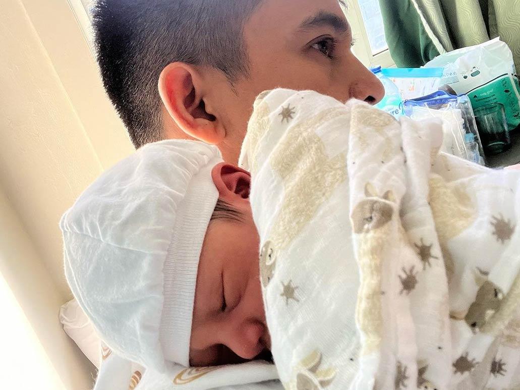 Jason Abalos and Baby Knoa