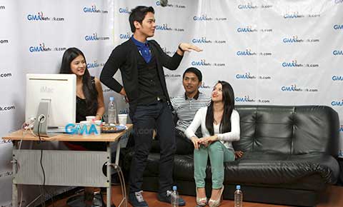 'Kakambal ni Eliana' cast at the GMANetwork.com Live Chat