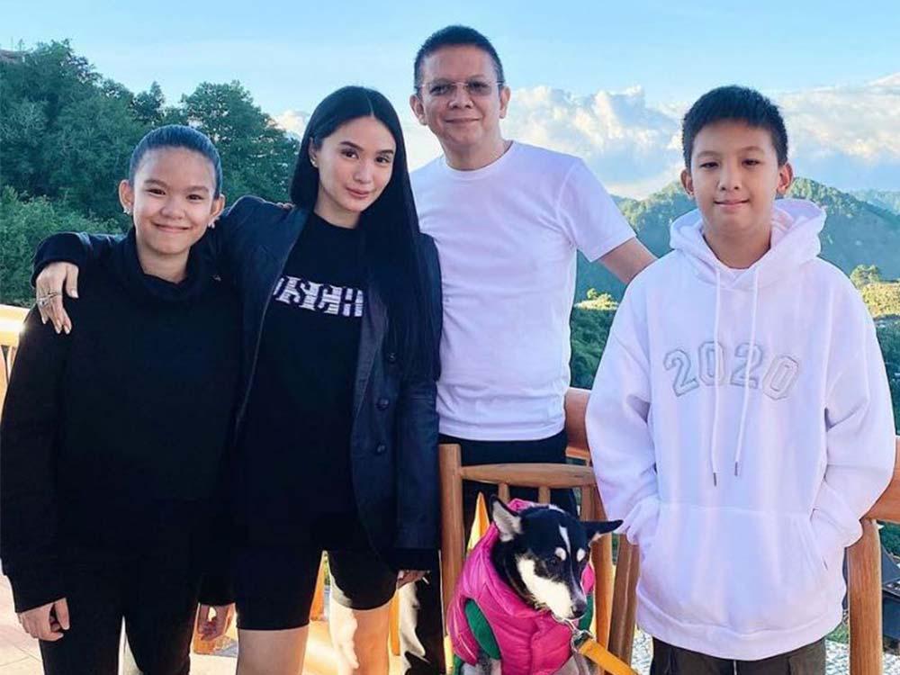 Heart and Chiz's happy family