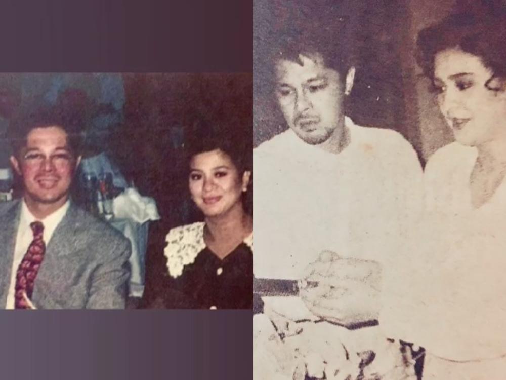 Christopher de Leon and Sandy Andolong