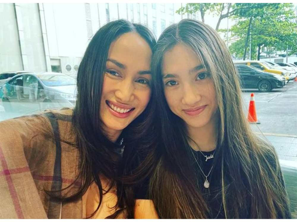 Mom and daughter bonding