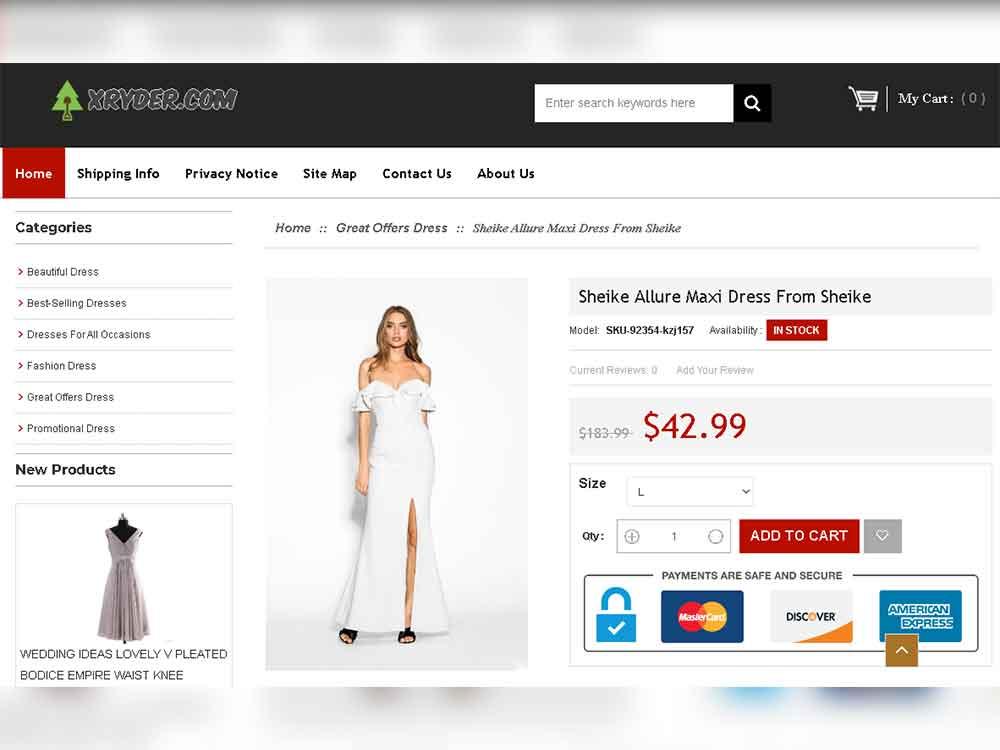 Sheike's Allure Maxi Dress, Php 2155