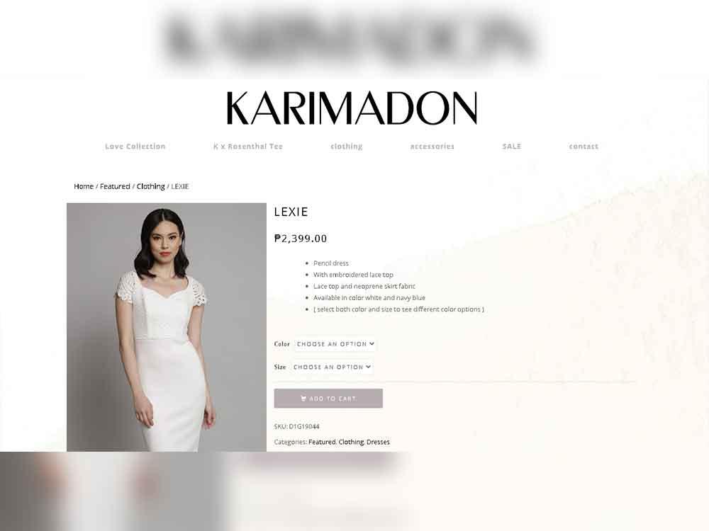 Vintage lace dress, Php 2260