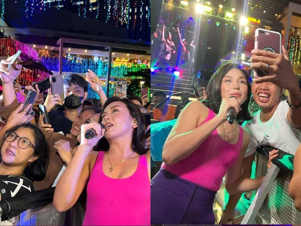 Nakisaya sa mga fans