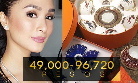 Heart Evangelista's Hermes tea set
