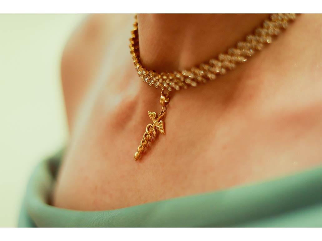 Caduceus necklace 