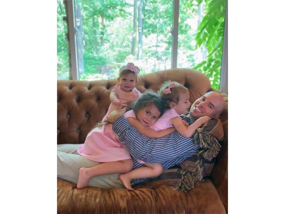 Father and daughters