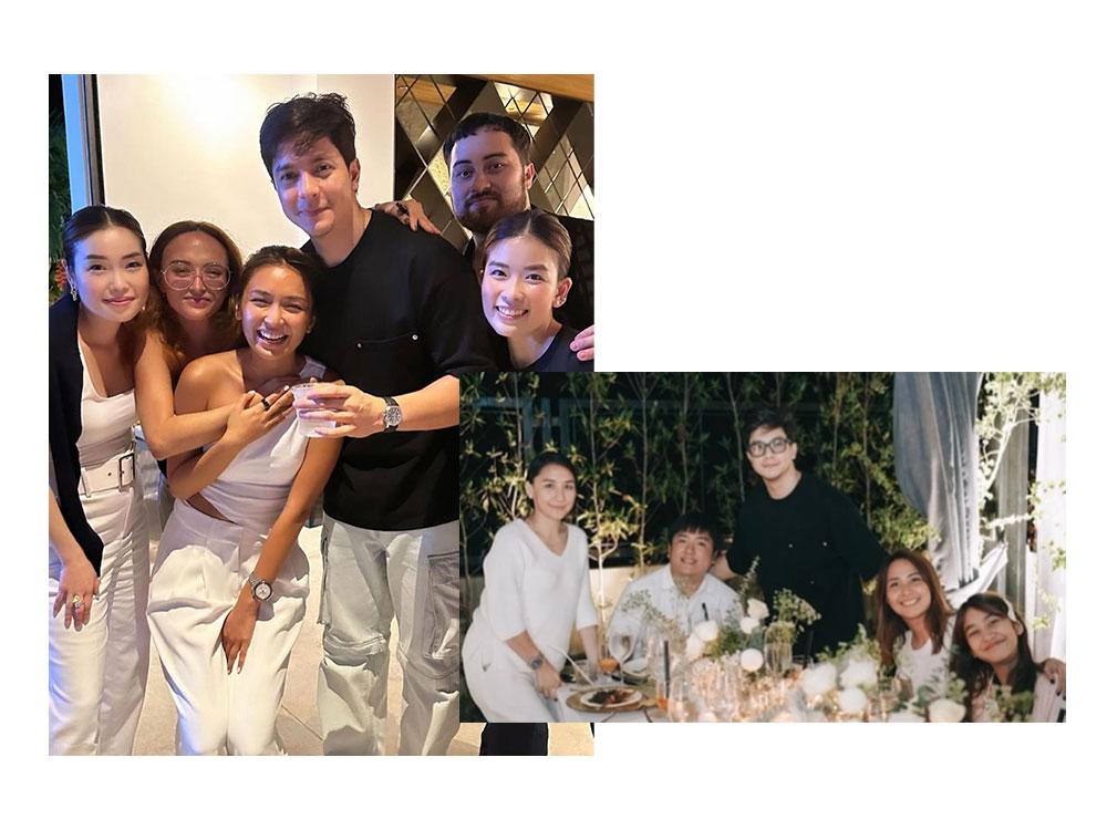 Alden with Kath's friends and siblings
