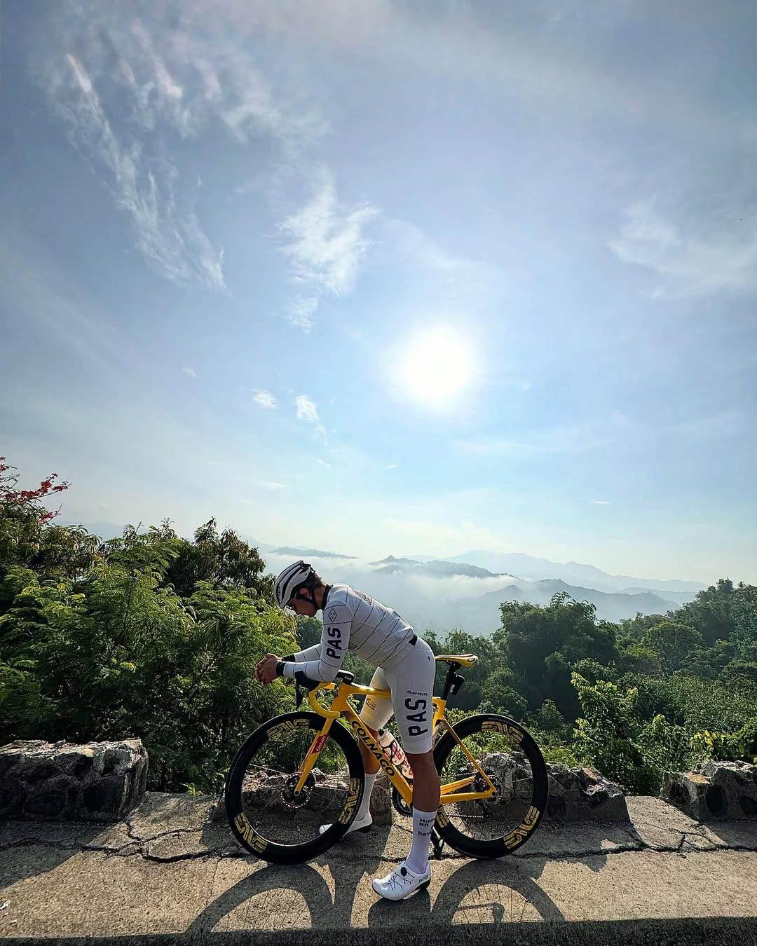 Just me, the climb, and the sky