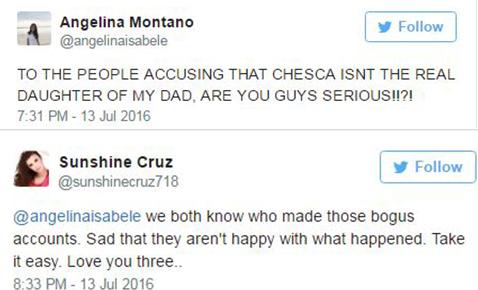 Sunshine Cruz and Angelina Montano respond to bashers