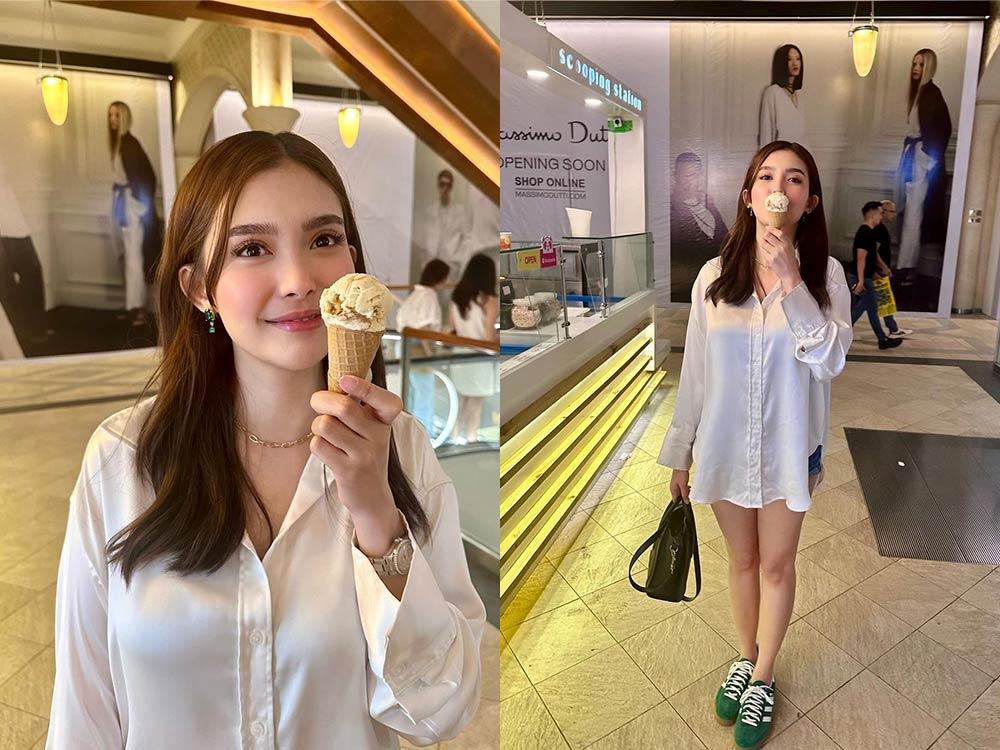 Cool treat and outfit