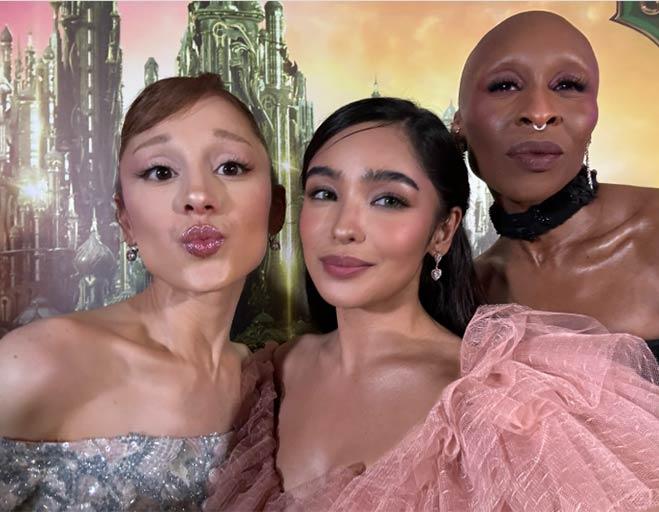 Selfie with Glinda and Elphaba