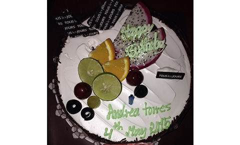 Andrea's birthday cake