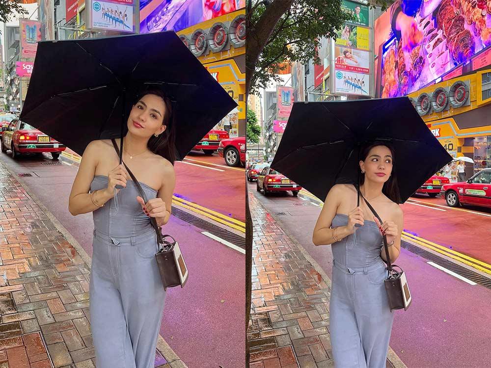 Raining in Hong Kong