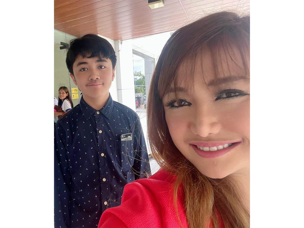 Angelica Jones and son