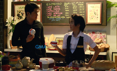 Fun moments with Aljur and Kris at the 'Coffee Prince' plug shoot