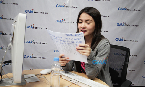 At the GMA Network Live Chat with Barbie Forteza