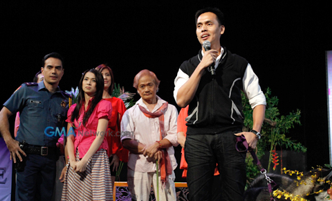 At the press conference of 'Aso Ni San Roque'
