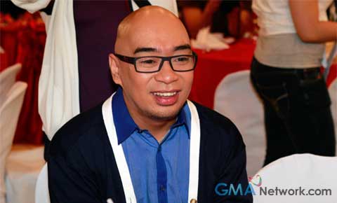 At the press conference of 