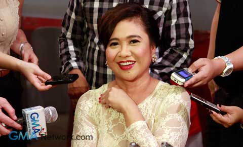 At the press conference of 