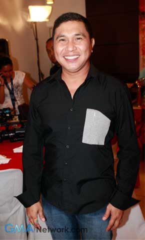 At the press conference of 